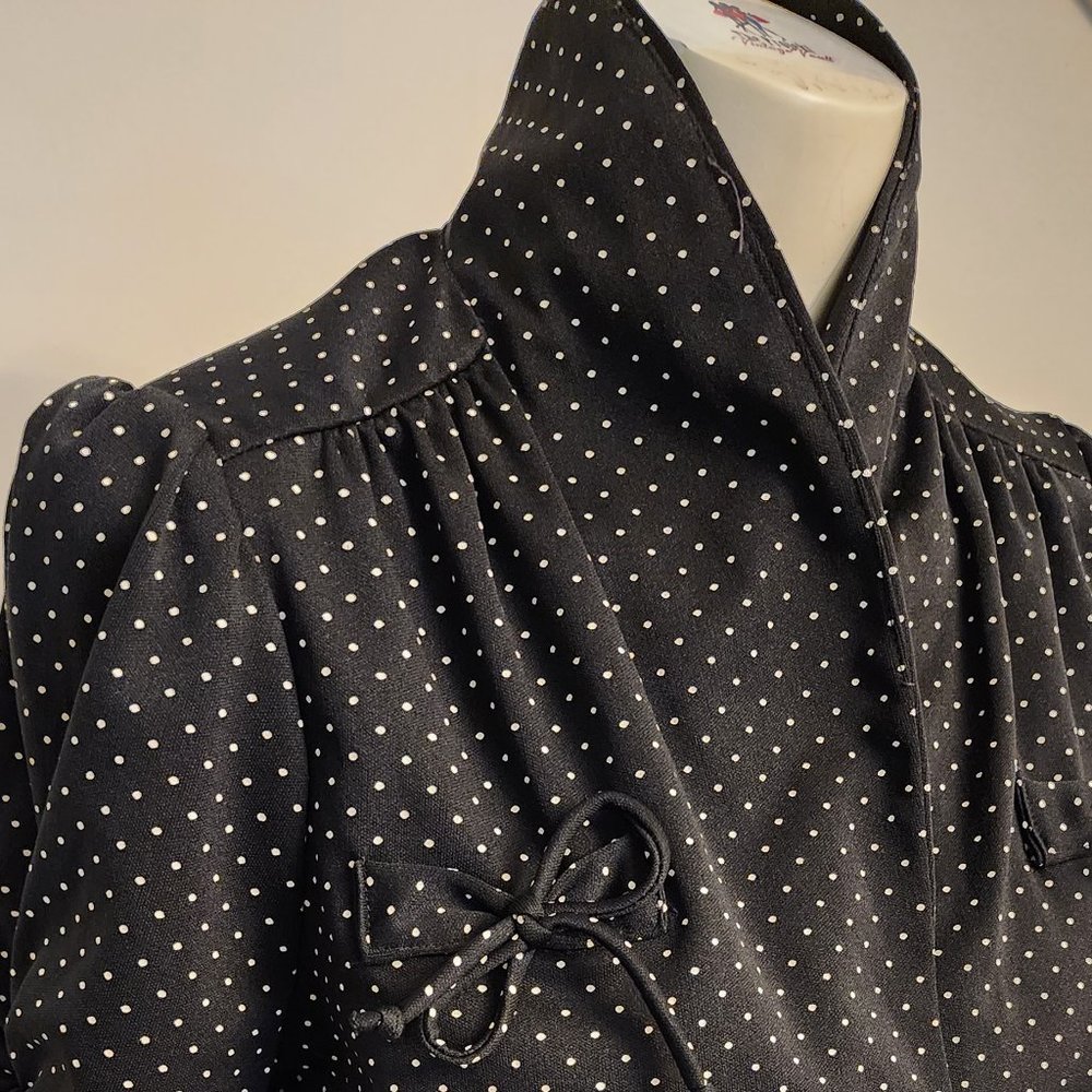 SOLD! Vintage polka dot top w/peplum